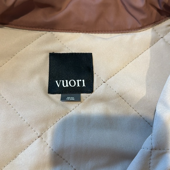 Vuori Jacket Medium Echo Insulated Bomber Quilted Coat Terracotta - Picture 3 of 6